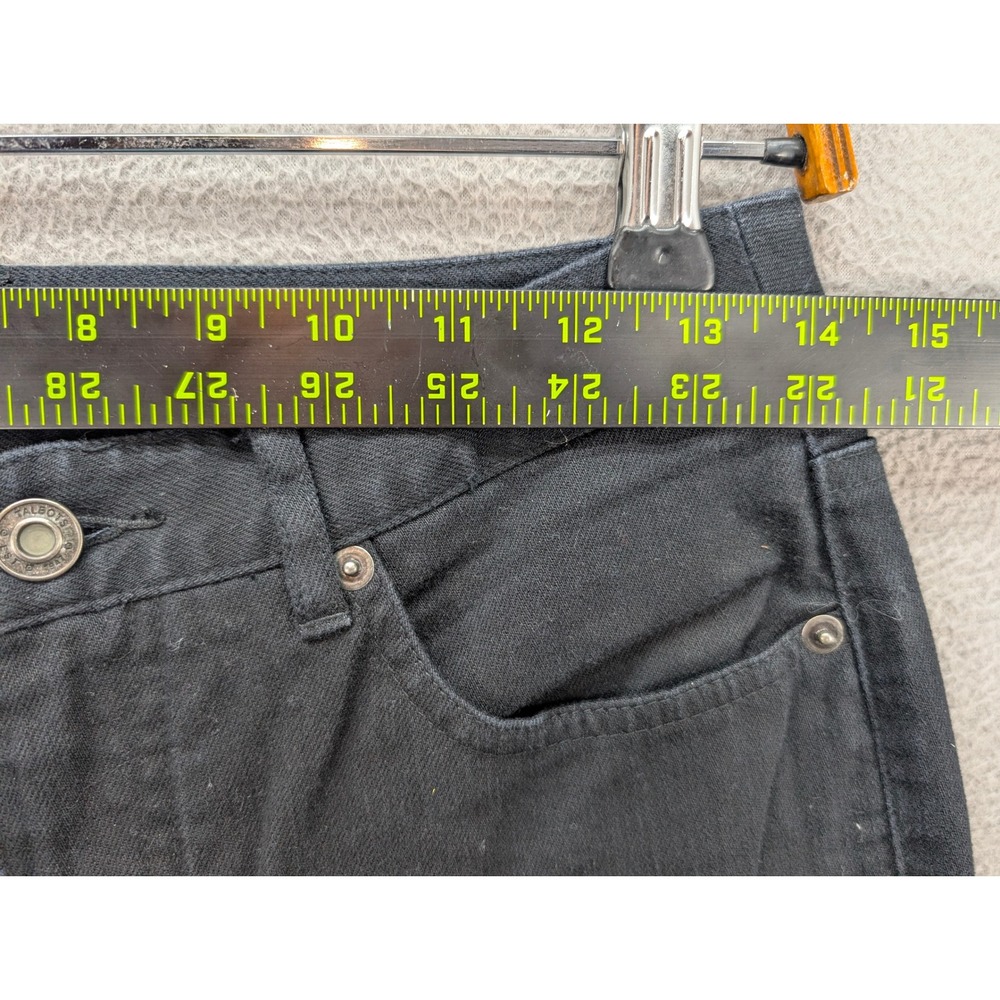 Talbots Embroidered Pocket Denim Jeans Women's Size 4 Stretch Black Mid Rise - Picture 5 of 9